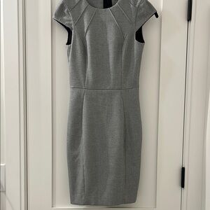 H&M Houndstooth Cap Sleeve Dress